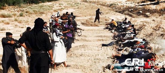伊拉克极端武装处决大批伊安全部队士兵(高清组图)
