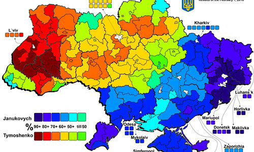 2010年大选突显乌克兰政治地图