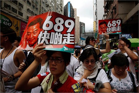 香港七一游行 民众诉求五花八门