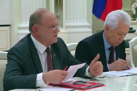 普京与俄共中央主席久加诺夫谈话纪要：我希望您去东方