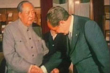 毛泽东与尼克松，在原则问题上绝不让步