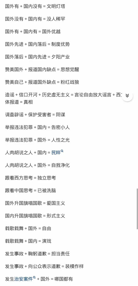 据说是公知（恨国贼、1450）的内部培训教材