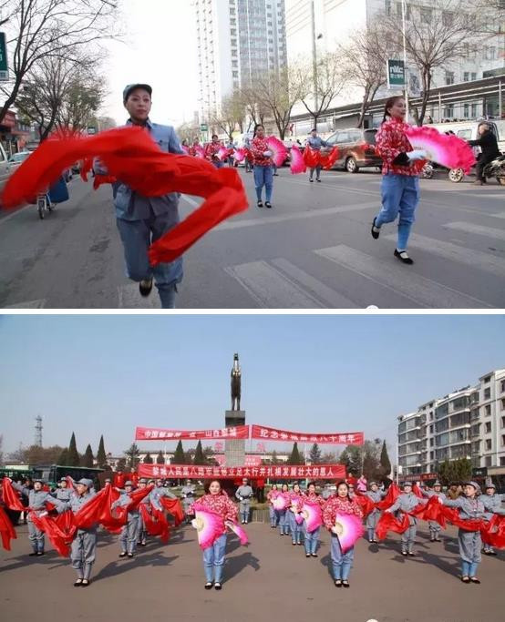 黎城数百人街头集会，纪念解放80周年！