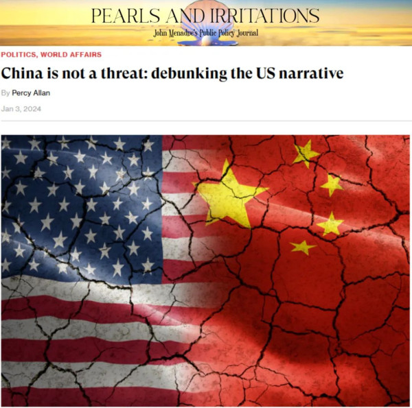 澳大利亚前官员：中国不是威胁，炮制“中国威胁论”的美国才是！