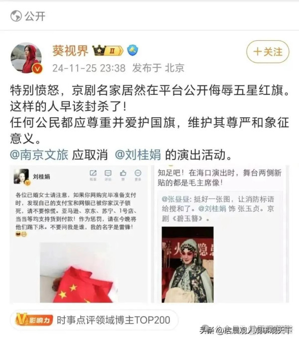 不能仅仅取消她的演出，还应该追究她的法律责任