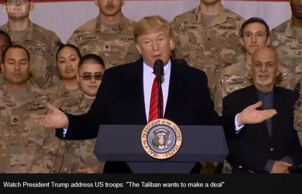 感恩节，特朗普突访阿富汗，与塔利班会谈
