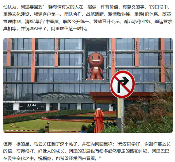 阿里前高管对私企发展的思考