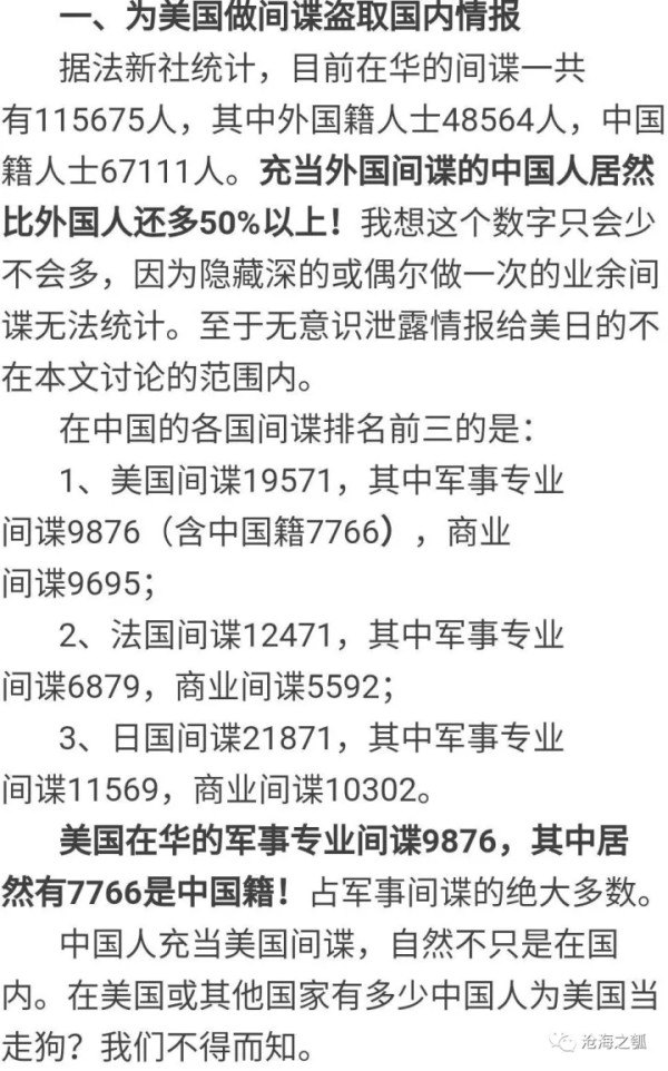 令人震惊：竟然有这么多中国人帮美国对付祖国！